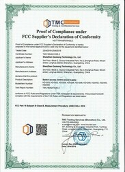 FCC Certificate